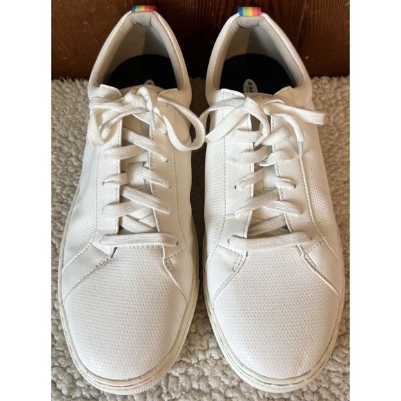 Dr. Scholl's No Bad Vibes Pride Lace Up Low Top Sneakers White Size 11 M - Picture 3 of 7